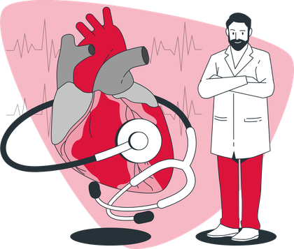 Health assessment illustration