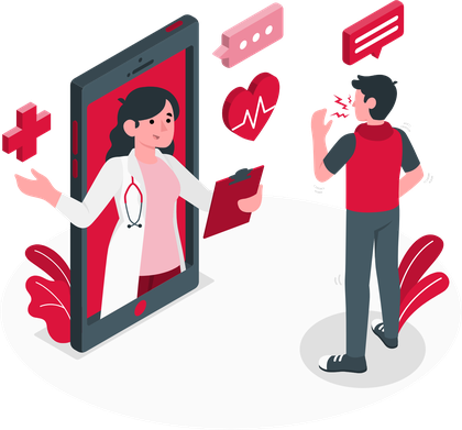 Health assessment illustration