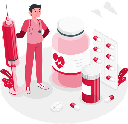 Health assessment illustration