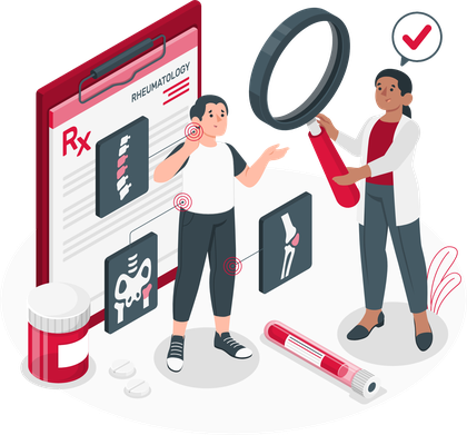 Health assessment illustration