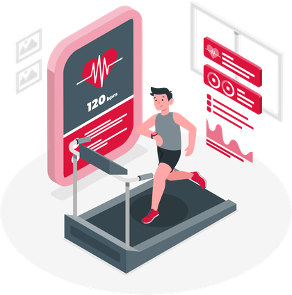 Health assessment illustration